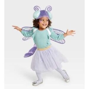 Hyde And Eek Boutique Dragonfly Costume Toddler One Size Hat And Wings New